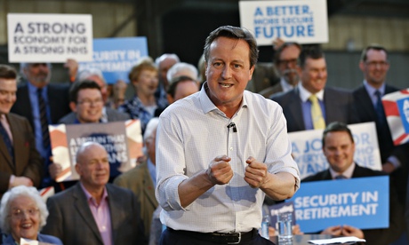 David Cameron  during a Conservative Party rally at The Royal Cornwall Show