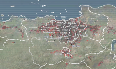 Urban fragmentation in Jakarta