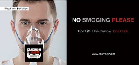 We want to breathe! An anti-pollution poster from Kraków.