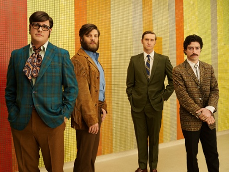 Harry Crane (Rich Sommer), Stan Rizzo (Jay R. Ferguson), Ken Cosgrove (Aaron Staton) and Michael Michael Ginsberg (Ben Feldman) - Mad Men series 7