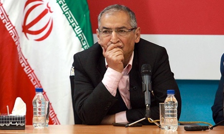 Sadegh Zibakalam, an outspoken professor of Tehran University, during a debate at the semi-official agency Young Journalist Club earlier this week. 