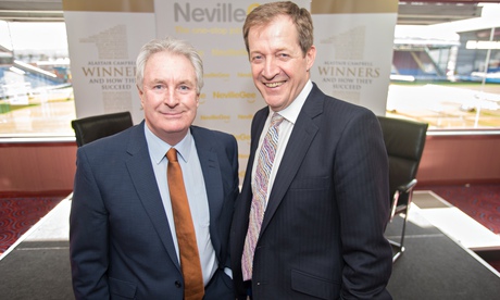 Alastair Campbell with Paul Fletcher in suits