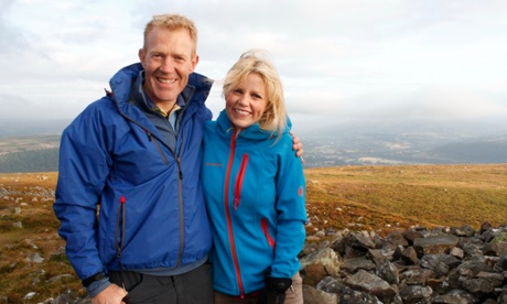 Secret Britain presenters Adam Henson and Ellie Harrison in the Brecon Beacons