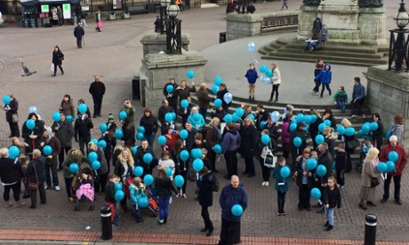 Balloons released in Hull as part of the campaign to bring back care for children struggling with mental health problems in the city.