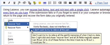Lazarus: Form Recovery21 thingsObs Tech
