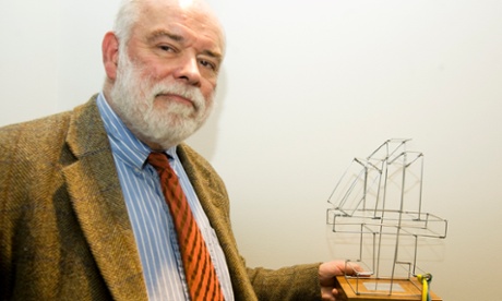 Ion Trewin with the 2009 Channel 4 political book of the year award trophy, which he won as editor of The Hugo Young Papers.