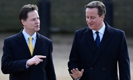 Nick Clegg and David Cameron in happier times.