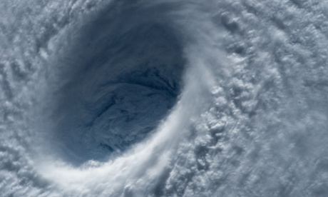 This close up of the huge Typhoon Maysak 