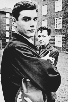 Malcolm Bennett, left, with Aidan Hughes, in 1987