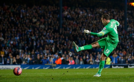 Simon Eastwood shoots.