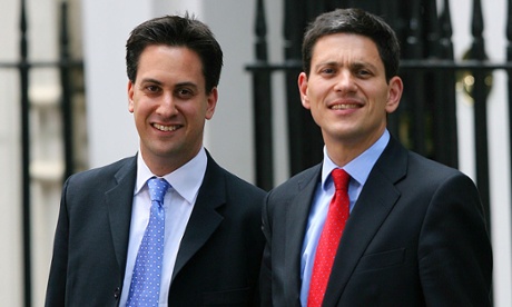 Ed Miliband with his brother David, before their battle for the Labour leadership