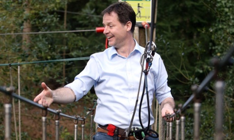 Nick Clegg at Go Ape
