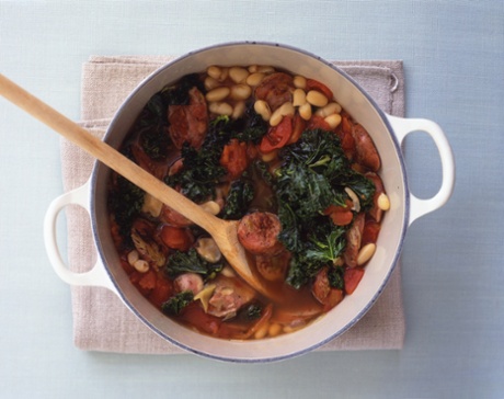 Sausage and bean stew 