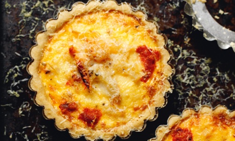 Crab and gruyere tartlets.