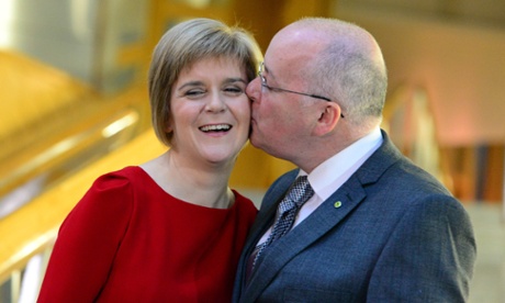Nicola Sturgeon and her husband Peter Murrell.