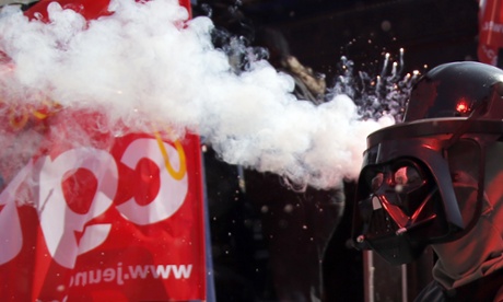 Public and private sector workers are holding a nationwide day of protests and strikes over an array of grievances against the government.