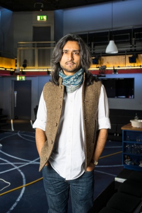Avaes Mohammad, photographed at the Park Theatre in Finsbury Park, London: 'As soon as the 2001 riots and 9/11 happened, it was as if young Asian men were noticed for the first time as a group.'