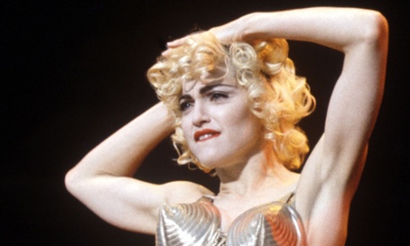 Madonna on tour circa Blonde Ambition in 1990