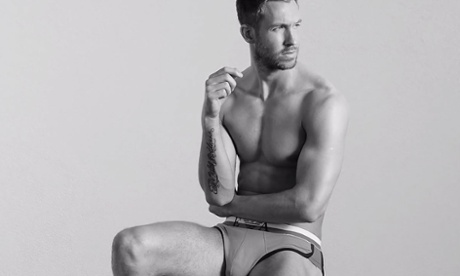Calvin Harris in an underwear ad.