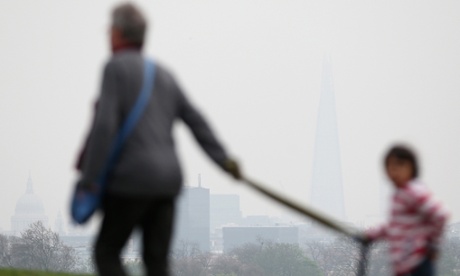 Dust from the Sahara combined with pollution from mainland Europe has contributed to one of the worst smogs of the year