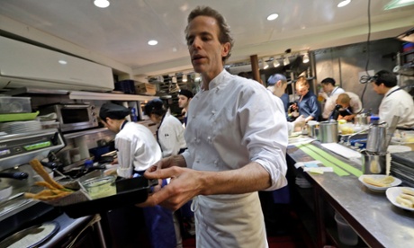 Chef Daniel Barber at his pop-up wastED in New York.