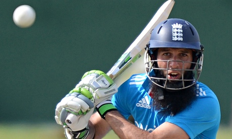 Moeen Ali is a rare example of a British Asian player making it to the top of the English game. Phot