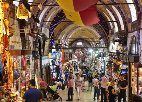 Istanbul’s Grand Bazaar attracts up to half a million visitors a day.