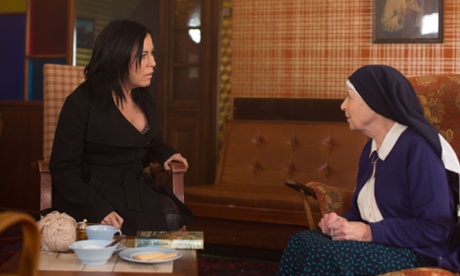 Kat talks to Sister Ruth.