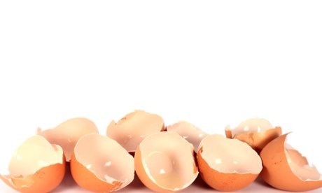Broken egg shells