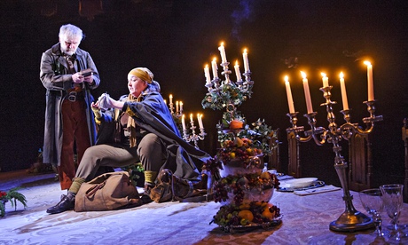 Allan Williams and Ashley McGuire in the National Theatre production of Caryl Churchill's Light Shin