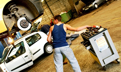 car mechanic at work
