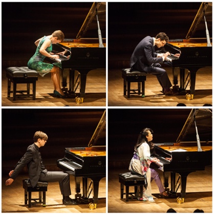 Clockwise from top left: Clare Hammond, Timo Andres, Maki Namekawa and Vikingur Olafsson.