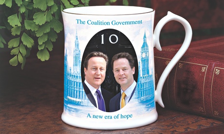 David Cameron and Nick Clegg on a 2010 coalition mug