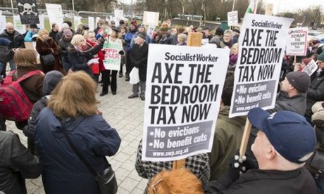 The bedroom tax prompted protests but generally there was a passive response to austerity cuts