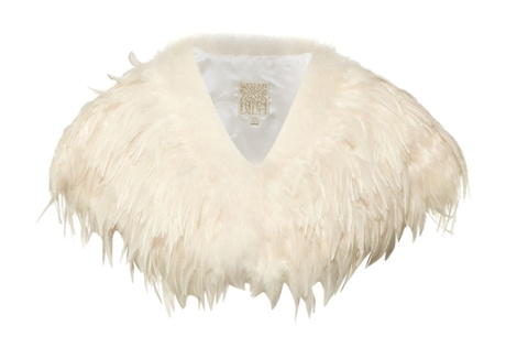 Marabou and feather cape, £85, Biba at houseoffraser.co.uk