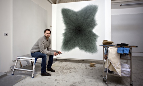 Idris Khan in his London studio