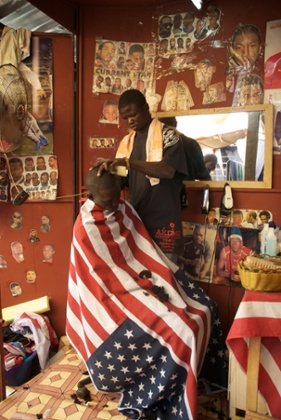 Untitled (2007) Barbershop, Gambia.