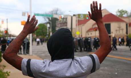 Protester in Baltimore