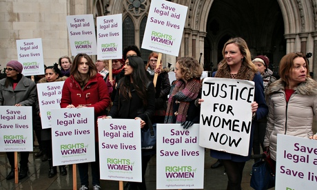 Legal aid protesters