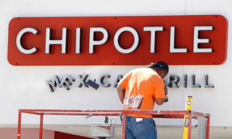 Chipotle restaurant under construction in California.