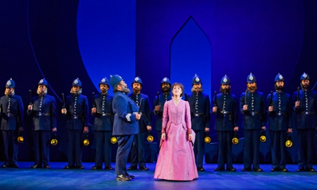 Jonathan Lemalu (Sergeant of Police) and Claudia Boyle (Mabel) in The Pirates Of Penzance by Gilbert and Sullivan @ London Coliseum.