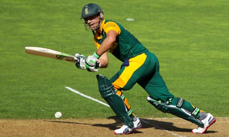 AB de Villiers, shown here batting for South Africa.