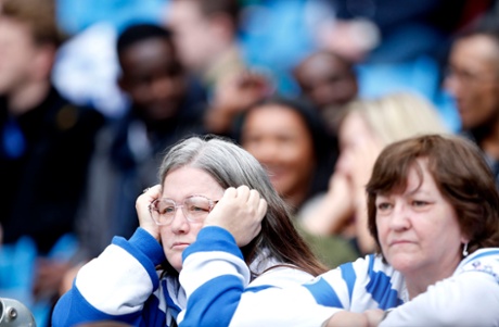 Queens Park Rangers fans dejected.