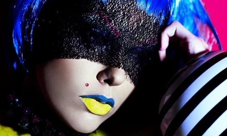 Vivid coloured makeup