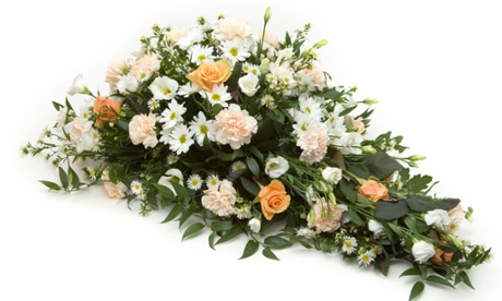 A funeral flower arrangement.