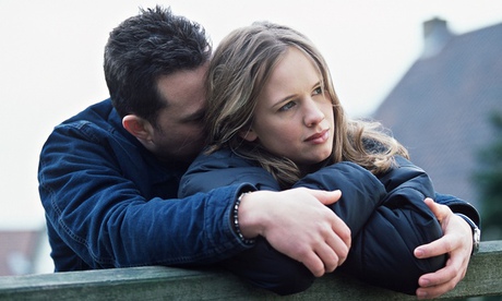 Sad couple young adult