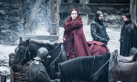 Castle Black’s lady in red … Carice van Houten as Melisandre.