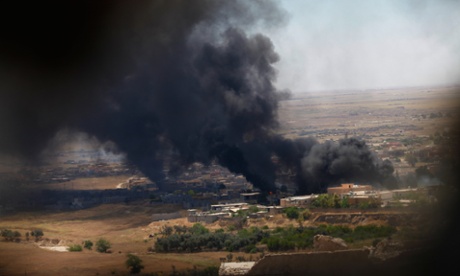 Iraqi air strike  against Islamic State militants  in Shingal earlier this month.