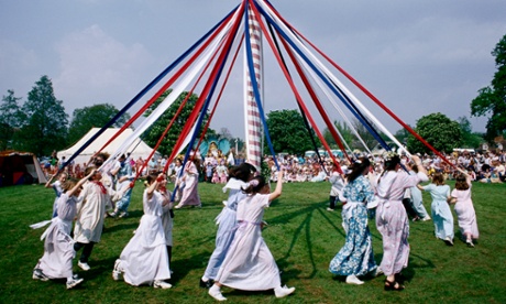 Maypole dancing
