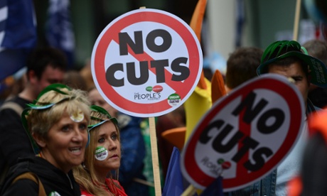 People take part in a march and rally in central London on July 10, 2014